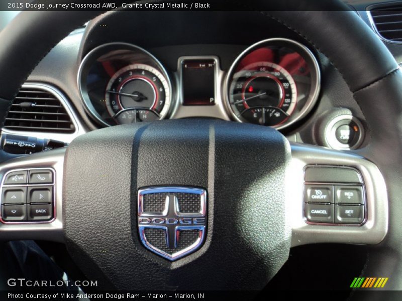 Granite Crystal Metallic / Black 2015 Dodge Journey Crossroad AWD
