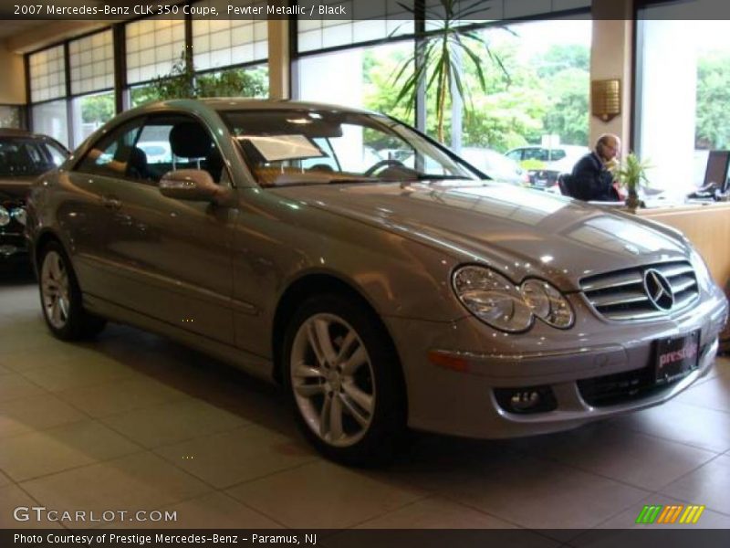 Pewter Metallic / Black 2007 Mercedes-Benz CLK 350 Coupe
