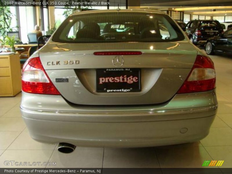 Pewter Metallic / Black 2007 Mercedes-Benz CLK 350 Coupe
