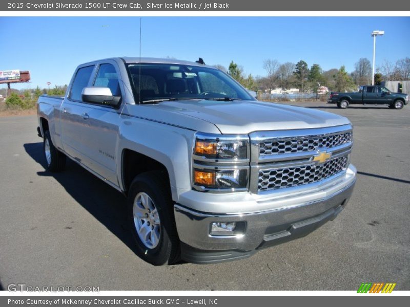 Silver Ice Metallic / Jet Black 2015 Chevrolet Silverado 1500 LT Crew Cab