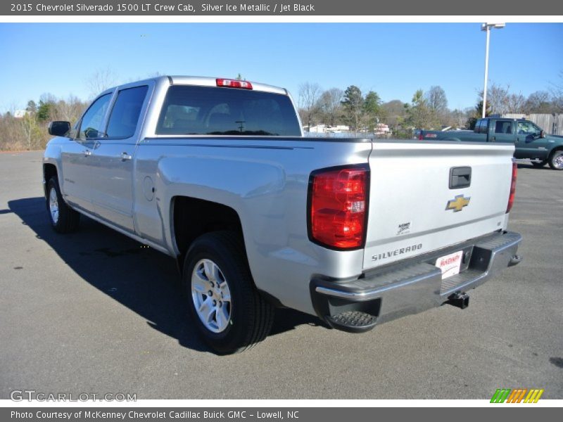 Silver Ice Metallic / Jet Black 2015 Chevrolet Silverado 1500 LT Crew Cab