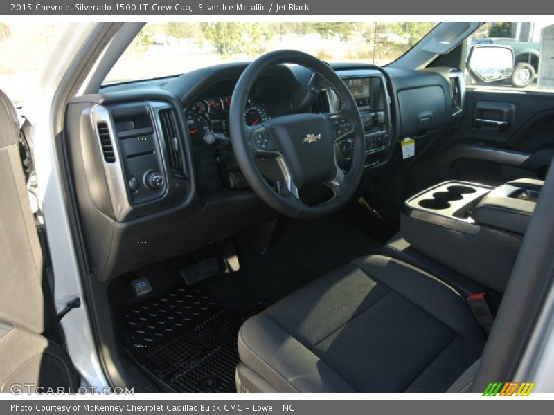 Silver Ice Metallic / Jet Black 2015 Chevrolet Silverado 1500 LT Crew Cab