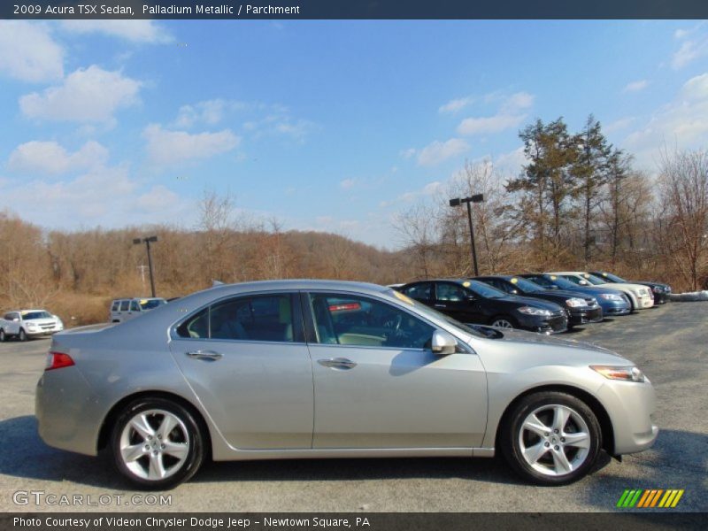 Palladium Metallic / Parchment 2009 Acura TSX Sedan