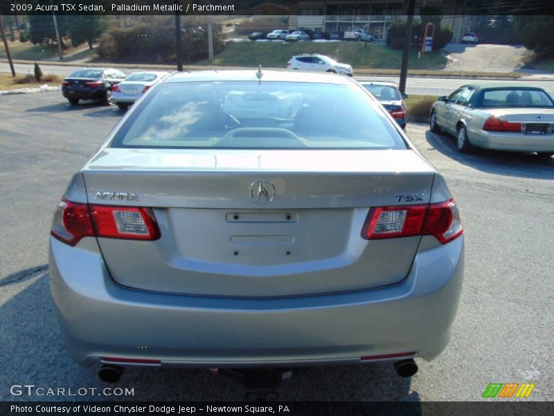 Palladium Metallic / Parchment 2009 Acura TSX Sedan