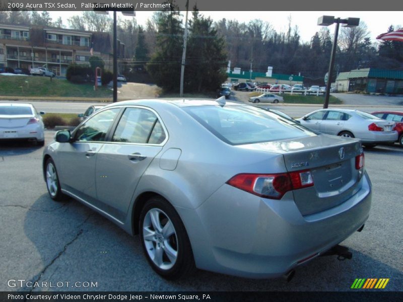Palladium Metallic / Parchment 2009 Acura TSX Sedan