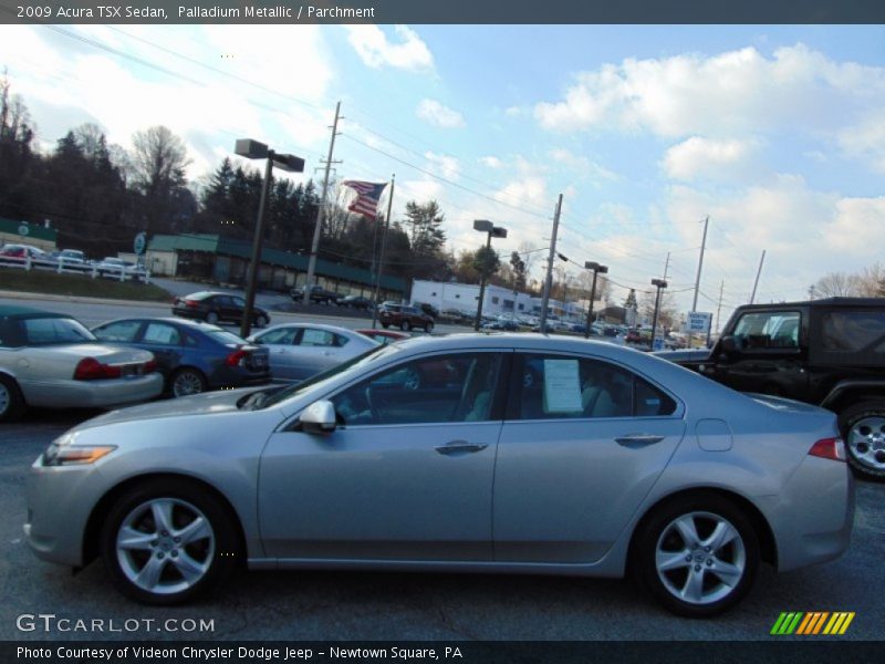 Palladium Metallic / Parchment 2009 Acura TSX Sedan
