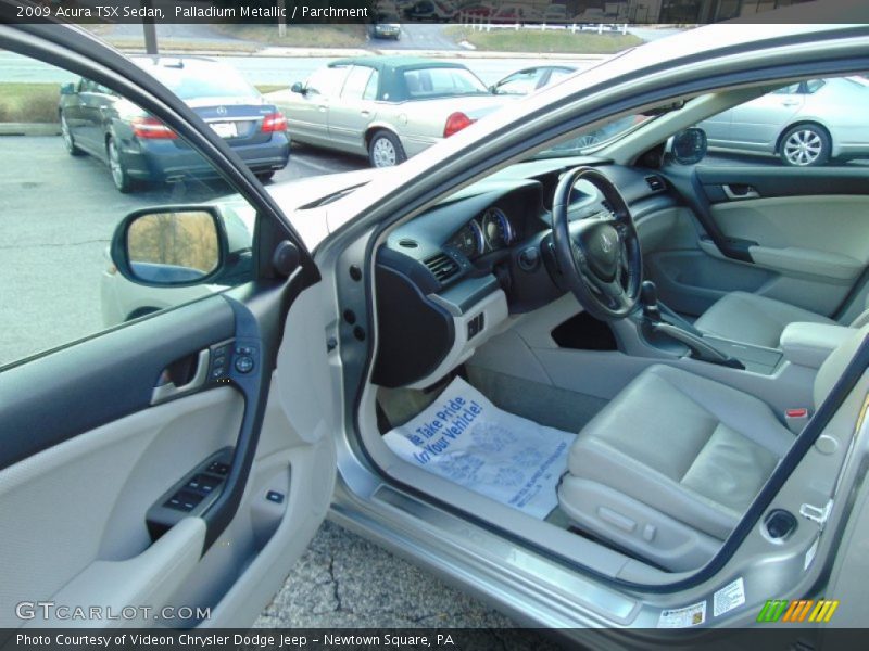 Palladium Metallic / Parchment 2009 Acura TSX Sedan