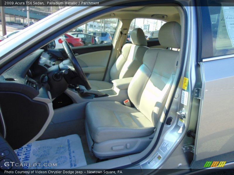 Palladium Metallic / Parchment 2009 Acura TSX Sedan