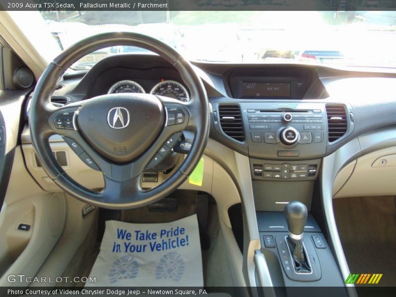 Palladium Metallic / Parchment 2009 Acura TSX Sedan