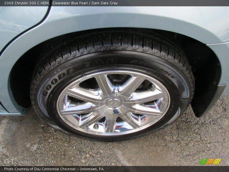 Clearwater Blue Pearl / Dark Slate Gray 2009 Chrysler 300 C HEMI