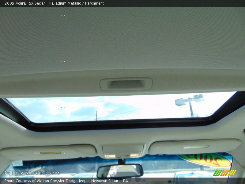 Palladium Metallic / Parchment 2009 Acura TSX Sedan