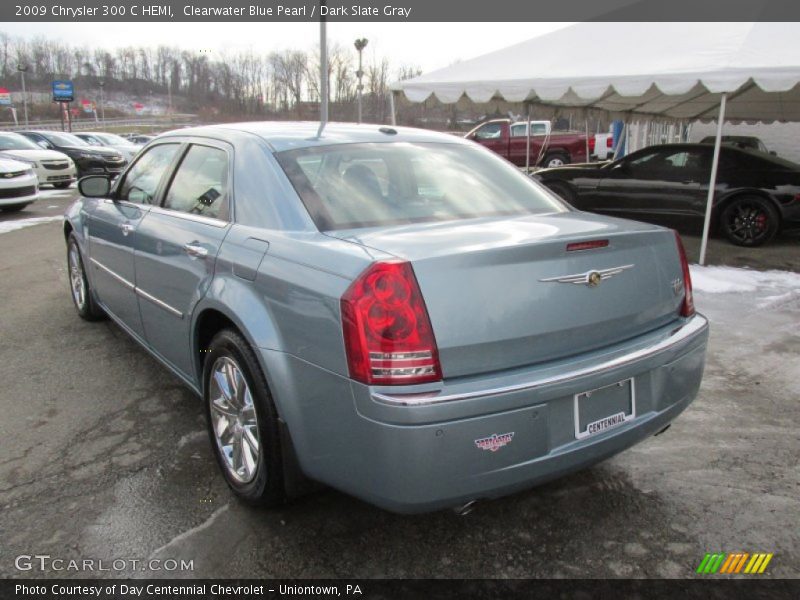 Clearwater Blue Pearl / Dark Slate Gray 2009 Chrysler 300 C HEMI