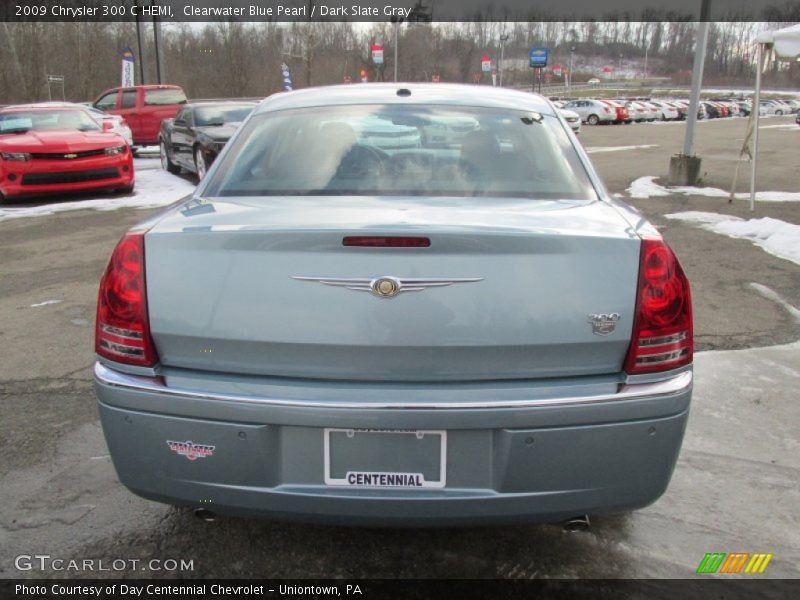 Clearwater Blue Pearl / Dark Slate Gray 2009 Chrysler 300 C HEMI