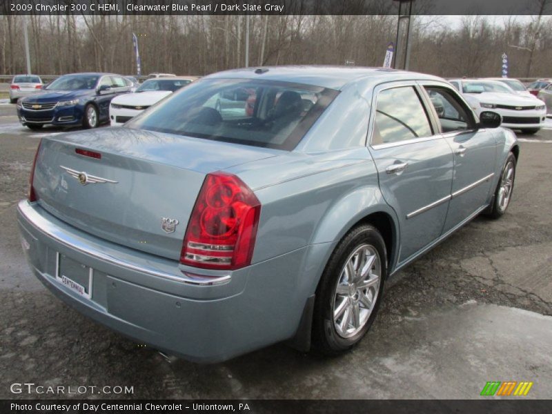 Clearwater Blue Pearl / Dark Slate Gray 2009 Chrysler 300 C HEMI