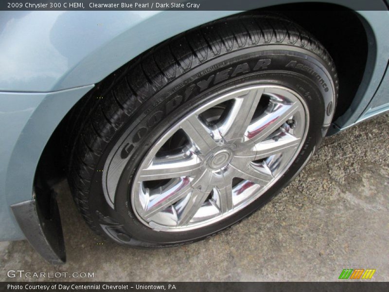 Clearwater Blue Pearl / Dark Slate Gray 2009 Chrysler 300 C HEMI