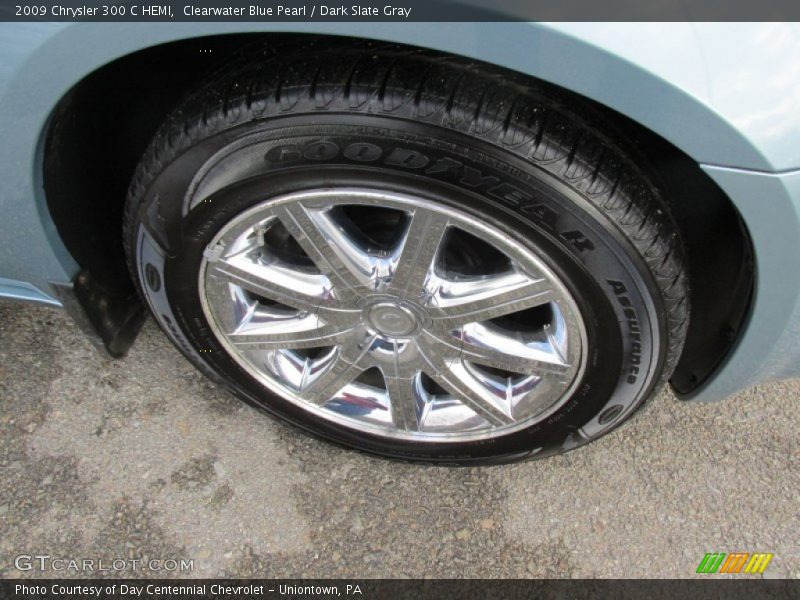 Clearwater Blue Pearl / Dark Slate Gray 2009 Chrysler 300 C HEMI