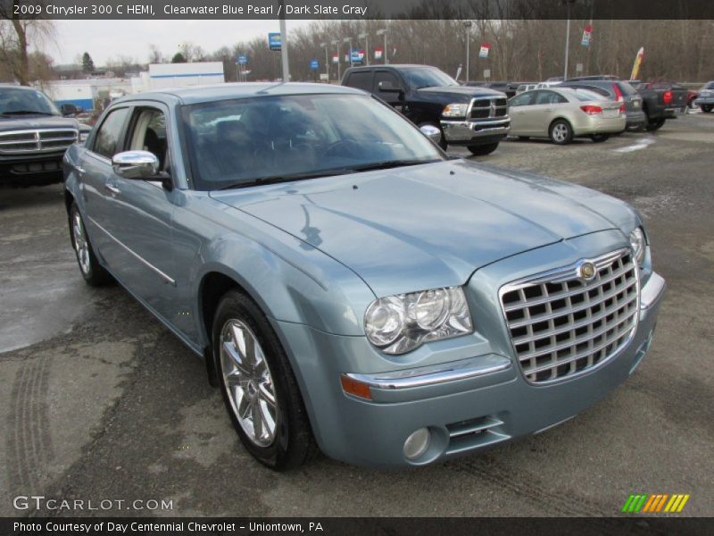 Clearwater Blue Pearl / Dark Slate Gray 2009 Chrysler 300 C HEMI