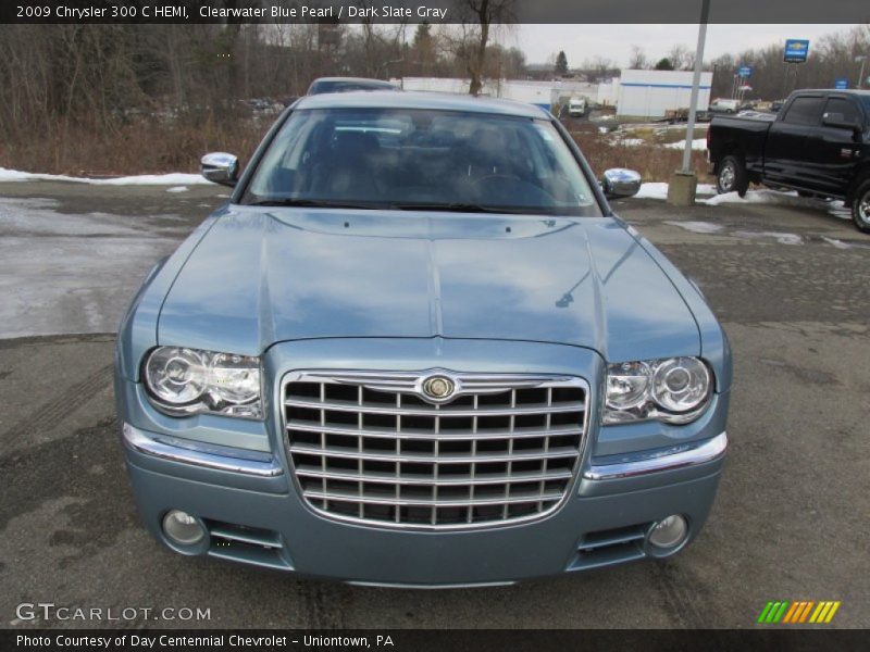 Clearwater Blue Pearl / Dark Slate Gray 2009 Chrysler 300 C HEMI