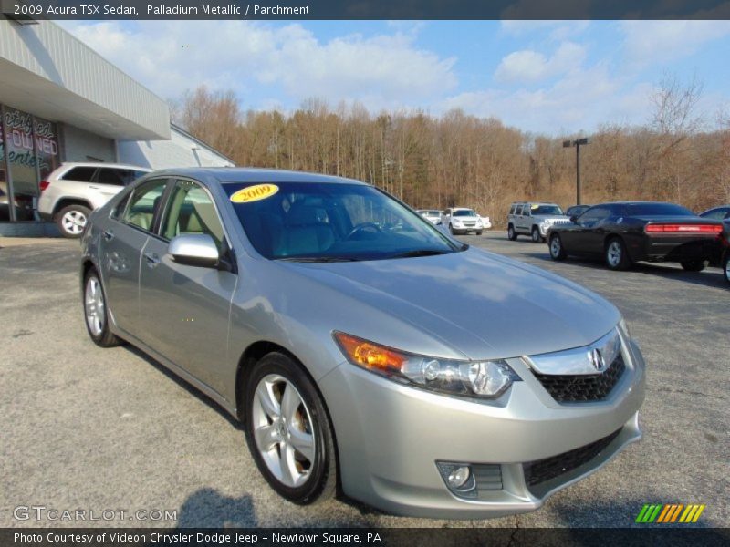Palladium Metallic / Parchment 2009 Acura TSX Sedan