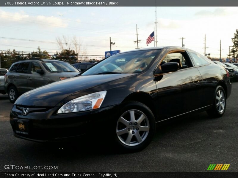 Nighthawk Black Pearl / Black 2005 Honda Accord EX V6 Coupe
