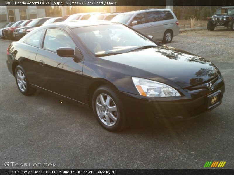 Nighthawk Black Pearl / Black 2005 Honda Accord EX V6 Coupe