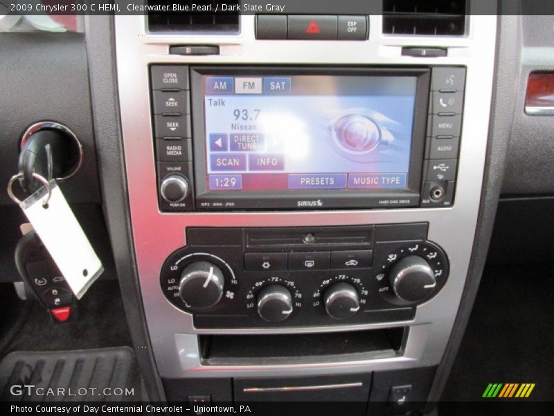 Clearwater Blue Pearl / Dark Slate Gray 2009 Chrysler 300 C HEMI