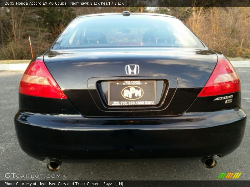 Nighthawk Black Pearl / Black 2005 Honda Accord EX V6 Coupe