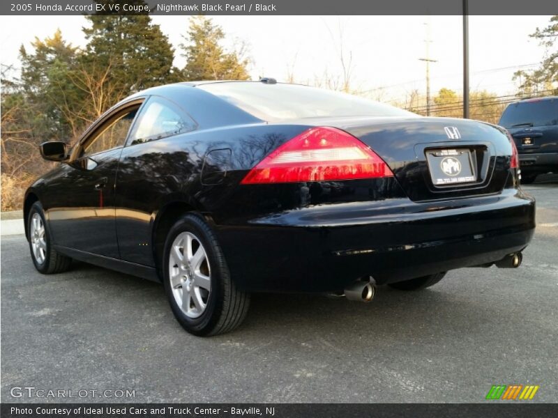 Nighthawk Black Pearl / Black 2005 Honda Accord EX V6 Coupe