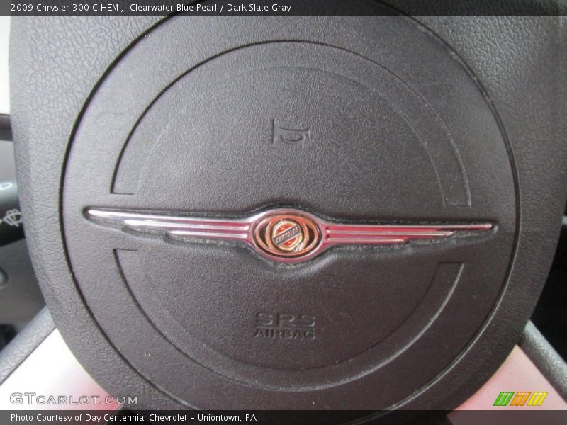 Clearwater Blue Pearl / Dark Slate Gray 2009 Chrysler 300 C HEMI