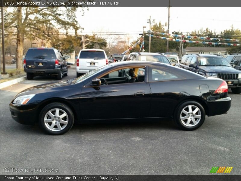 Nighthawk Black Pearl / Black 2005 Honda Accord EX V6 Coupe