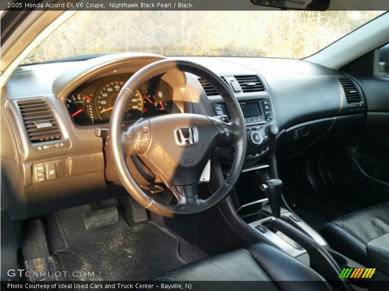 Nighthawk Black Pearl / Black 2005 Honda Accord EX V6 Coupe