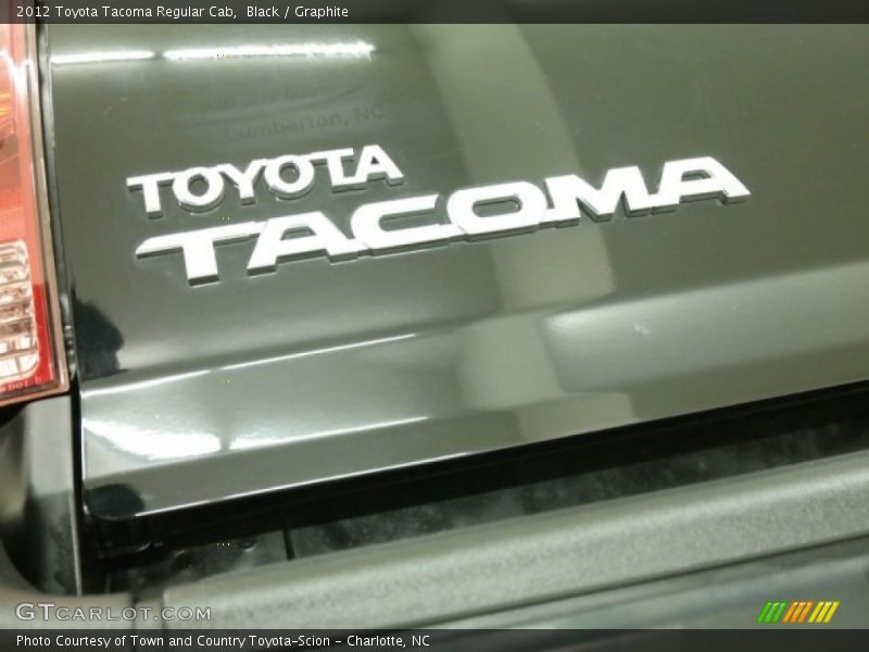 Black / Graphite 2012 Toyota Tacoma Regular Cab