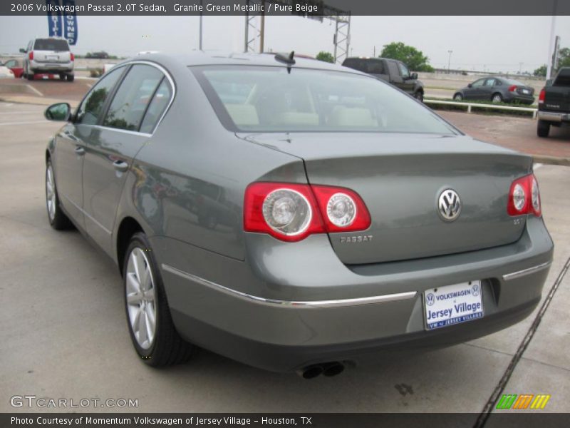 Granite Green Metallic / Pure Beige 2006 Volkswagen Passat 2.0T Sedan