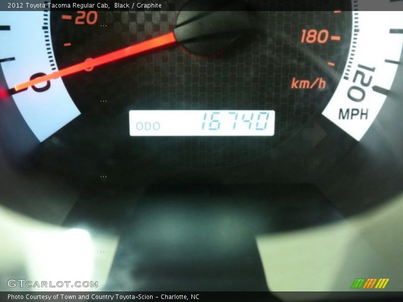 Black / Graphite 2012 Toyota Tacoma Regular Cab
