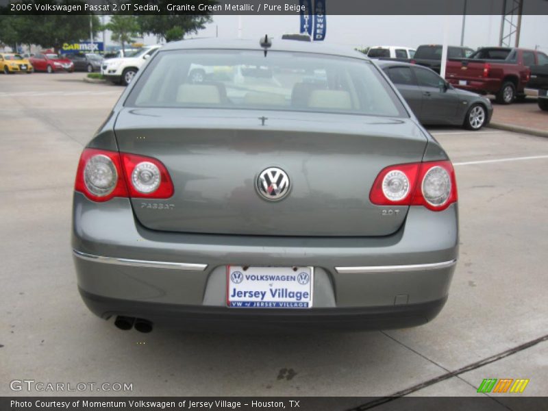 Granite Green Metallic / Pure Beige 2006 Volkswagen Passat 2.0T Sedan