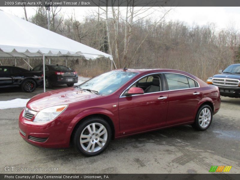 Red Jewel Tintcoat / Black 2009 Saturn Aura XR