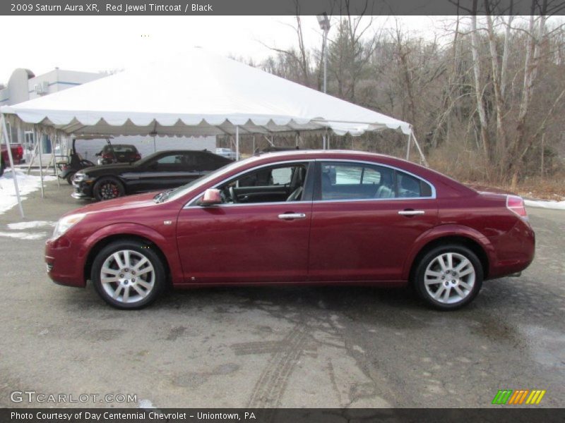 Red Jewel Tintcoat / Black 2009 Saturn Aura XR