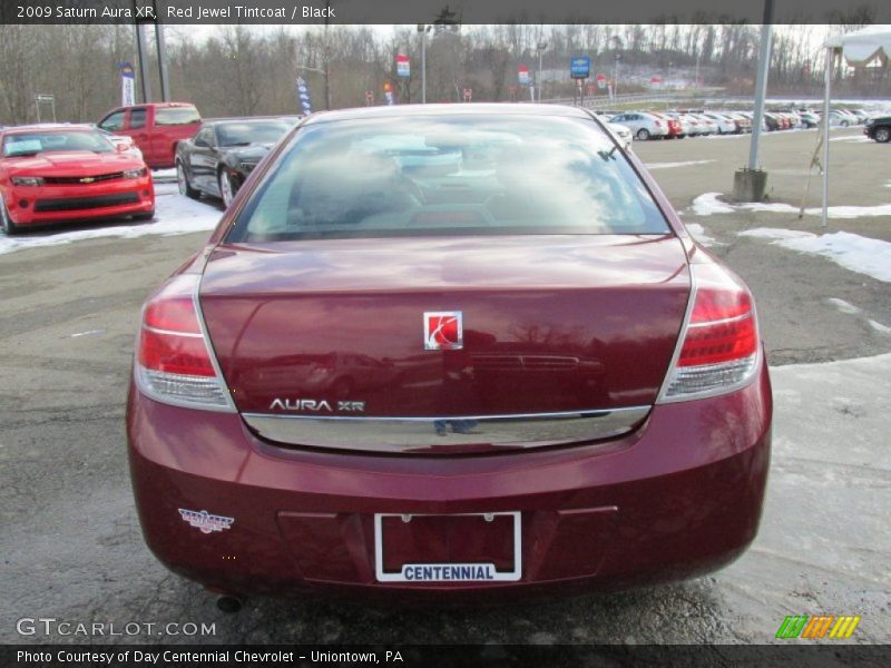 Red Jewel Tintcoat / Black 2009 Saturn Aura XR