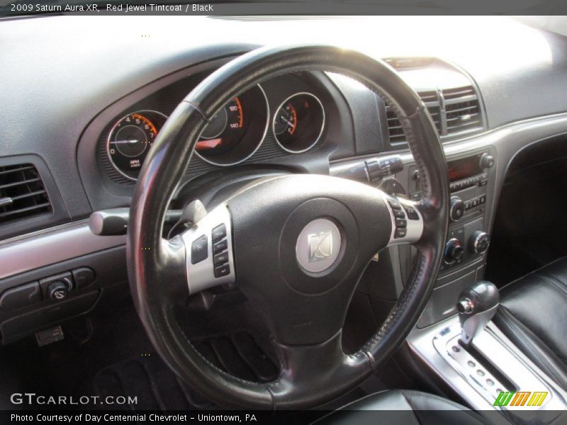 Red Jewel Tintcoat / Black 2009 Saturn Aura XR