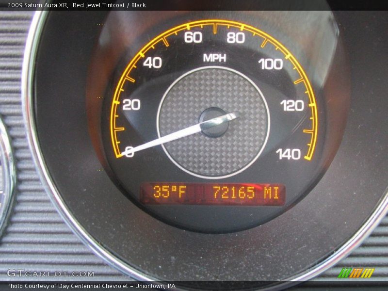 Red Jewel Tintcoat / Black 2009 Saturn Aura XR