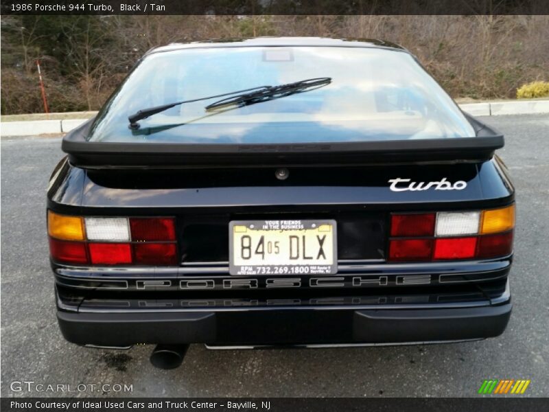 Black / Tan 1986 Porsche 944 Turbo