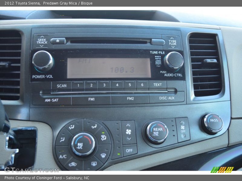 Predawn Gray Mica / Bisque 2012 Toyota Sienna