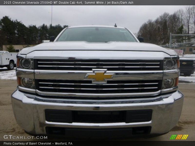 Summit White / Jet Black/Dark Ash 2015 Chevrolet Silverado 2500HD WT Double Cab 4x4