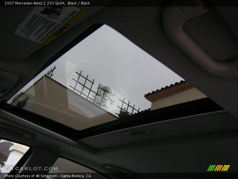 Black / Black 2007 Mercedes-Benz C 230 Sport