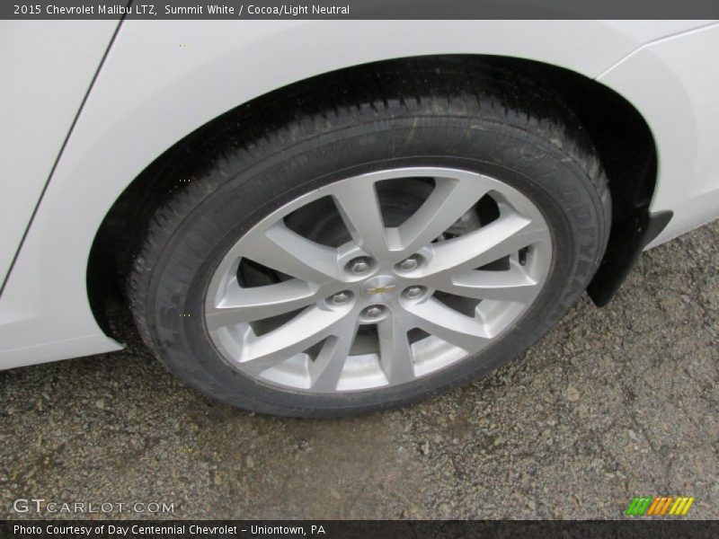 Summit White / Cocoa/Light Neutral 2015 Chevrolet Malibu LTZ