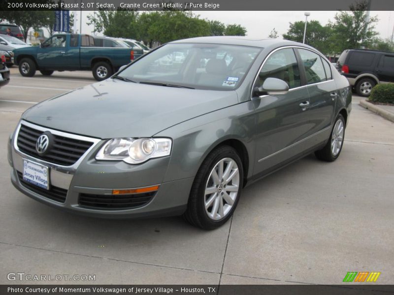 Granite Green Metallic / Pure Beige 2006 Volkswagen Passat 2.0T Sedan