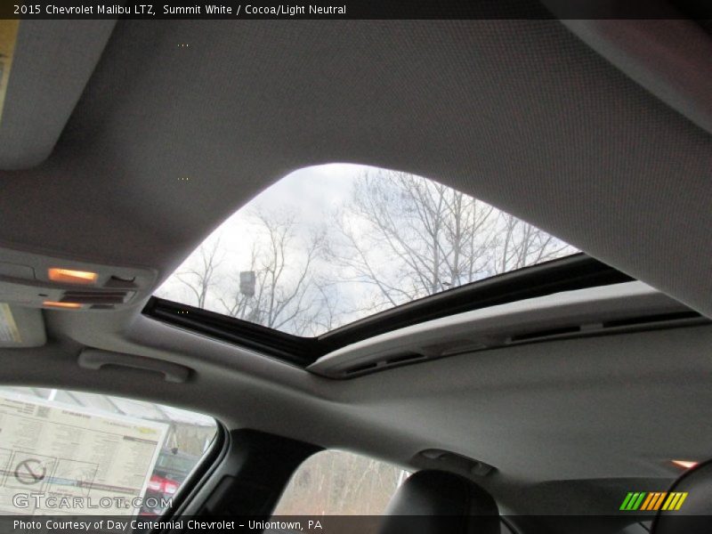 Summit White / Cocoa/Light Neutral 2015 Chevrolet Malibu LTZ