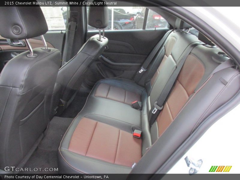 Summit White / Cocoa/Light Neutral 2015 Chevrolet Malibu LTZ