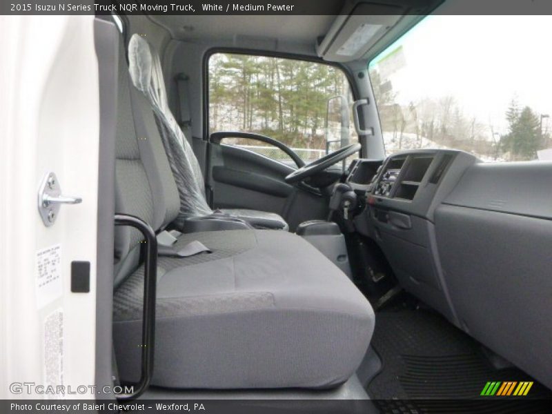 White / Medium Pewter 2015 Isuzu N Series Truck NQR Moving Truck