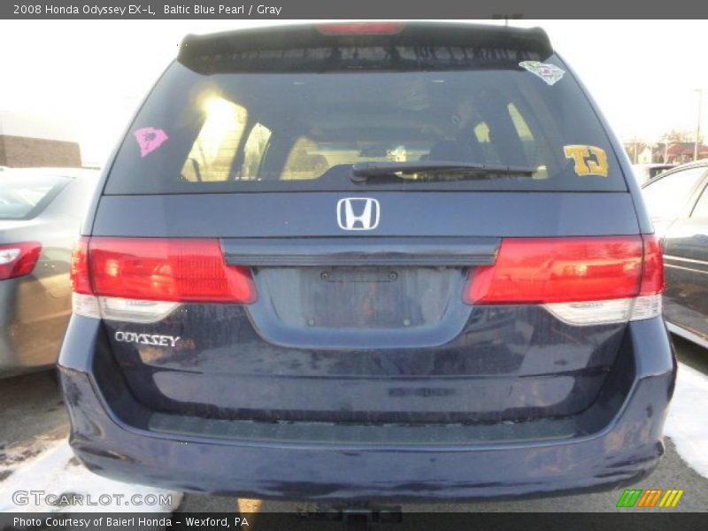 Baltic Blue Pearl / Gray 2008 Honda Odyssey EX-L